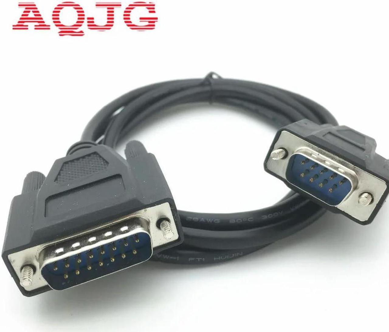 FOR DB9 9PIN TO DB15 15PIN db9 Male to db15 male cable 1.5 m