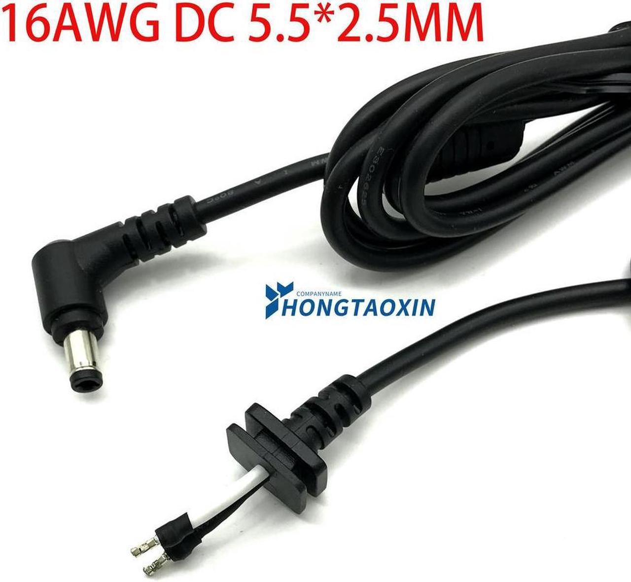 FOR DC 5.5*2.5MM All Copper Power Cord 16AWG 1.5M For Laptop DIY Repair Hight Power Router 10A