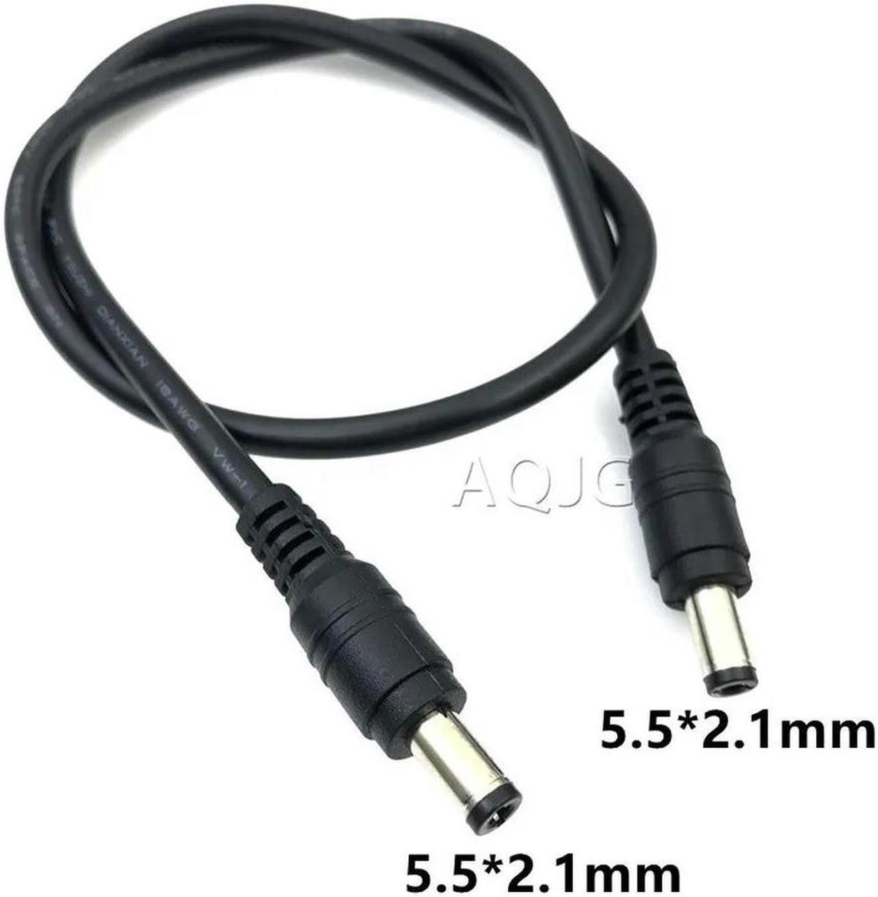 FOR 18AWG DC Power Plug 5.5 x 2.1mm Male To 5.5 x 2.1mm Male Adapter Connector Cable 12V 10A Power Extension Cords 0.5m/1.5m