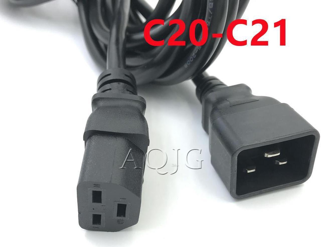 FOR IEC32 C20 to C21 Male to C19 Female Power Computer Cable 16A 250V AC Lead Cord For Server PDU/UPS Power Supply Cord 3G1.5mm