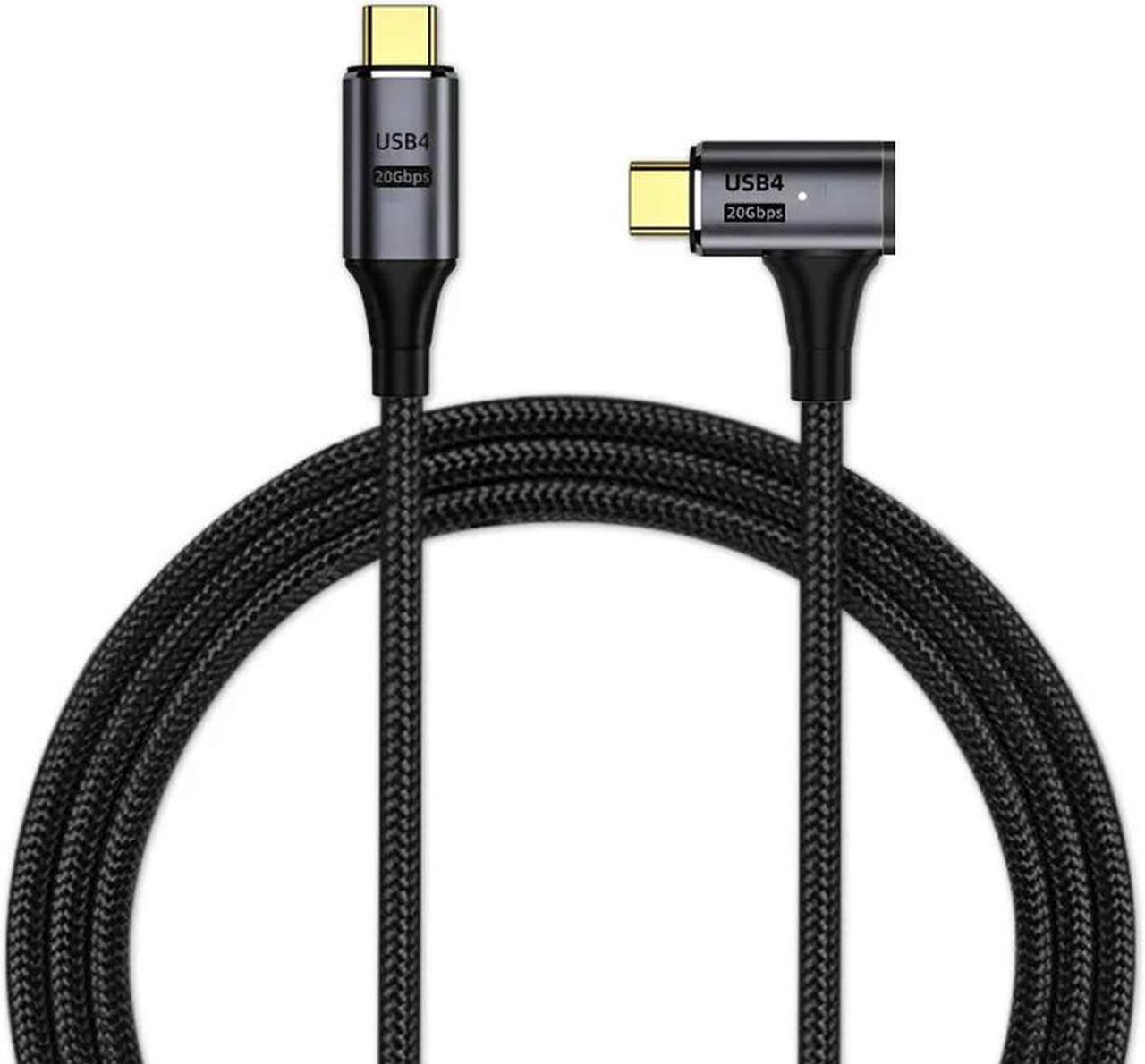 FOR Typec Data Cable 5a Fast Pd100w Double C Cable Usb Elbow 8k@60hz Screen Projection Data Cable