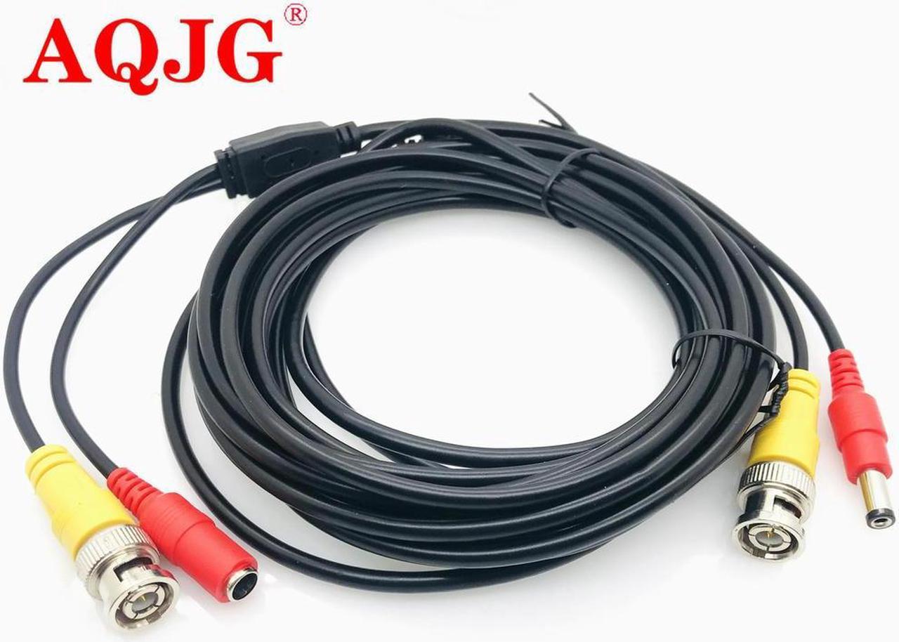 FOR 5M Cable 16FT BNC Video DC Plug Extend Cables of Surveillance Line Power Cable Security Camera DVR Kits