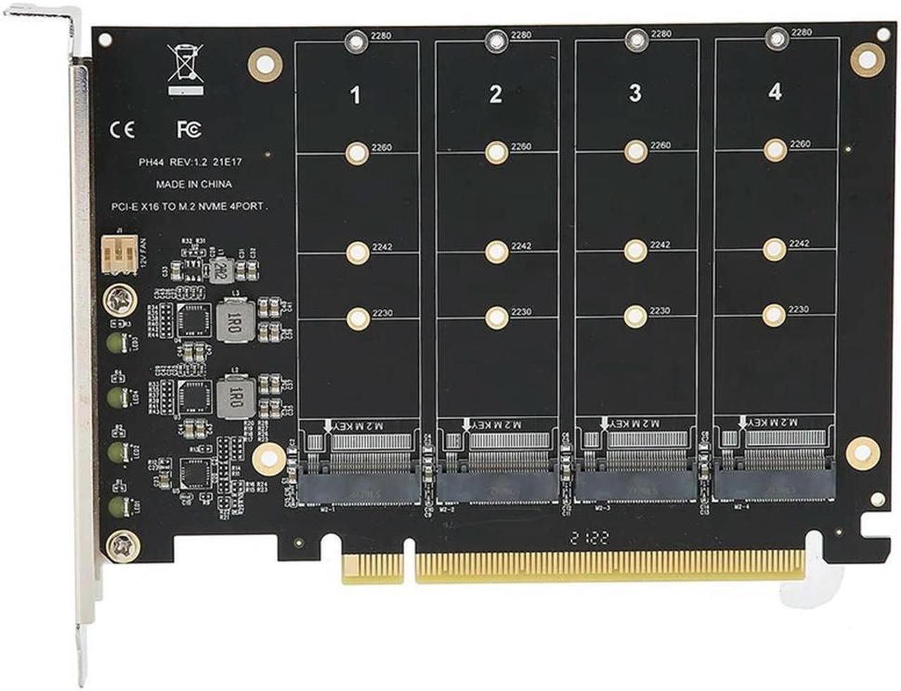 FOR PCI-E Signal Split Array Card with 4 M.2 NVME Disk Array Card for SSD/M.2 NVME Protocol