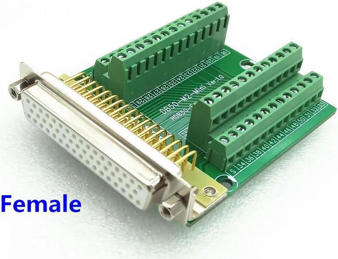 FOR Terminal board DB50-M2-Mini Conversion Terminal Conversion board HDR50 Female Terminal board 50PIN