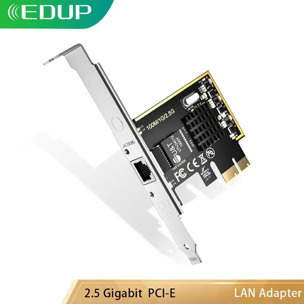 FOR RJ45 10/100/1000/2500Mbps NIC Controller LAN Adapter Converter PCI-E PCI Express 2.5 Gigabit Ethernet