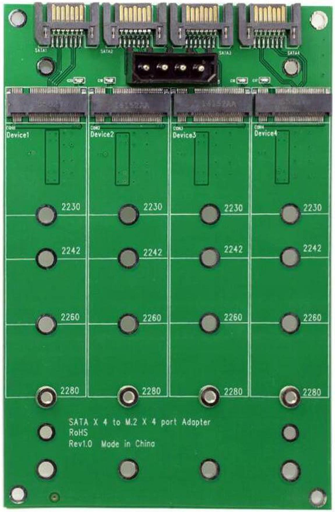 FOR 4 Lane M.2 NGFF B or B/M key SSD to SATA 7Pin Hard Disk Enclosure Converter t 30mm 42mm 60mm 80mm