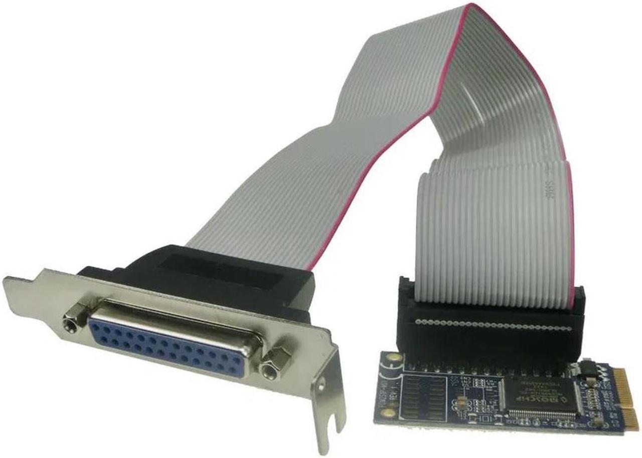 FOR mini PCI-e to IEEE 1284 Parallel Card MINI PCI Express to DB25 Printer LPT Port Adapter for mini ITX Mini pcie converter card