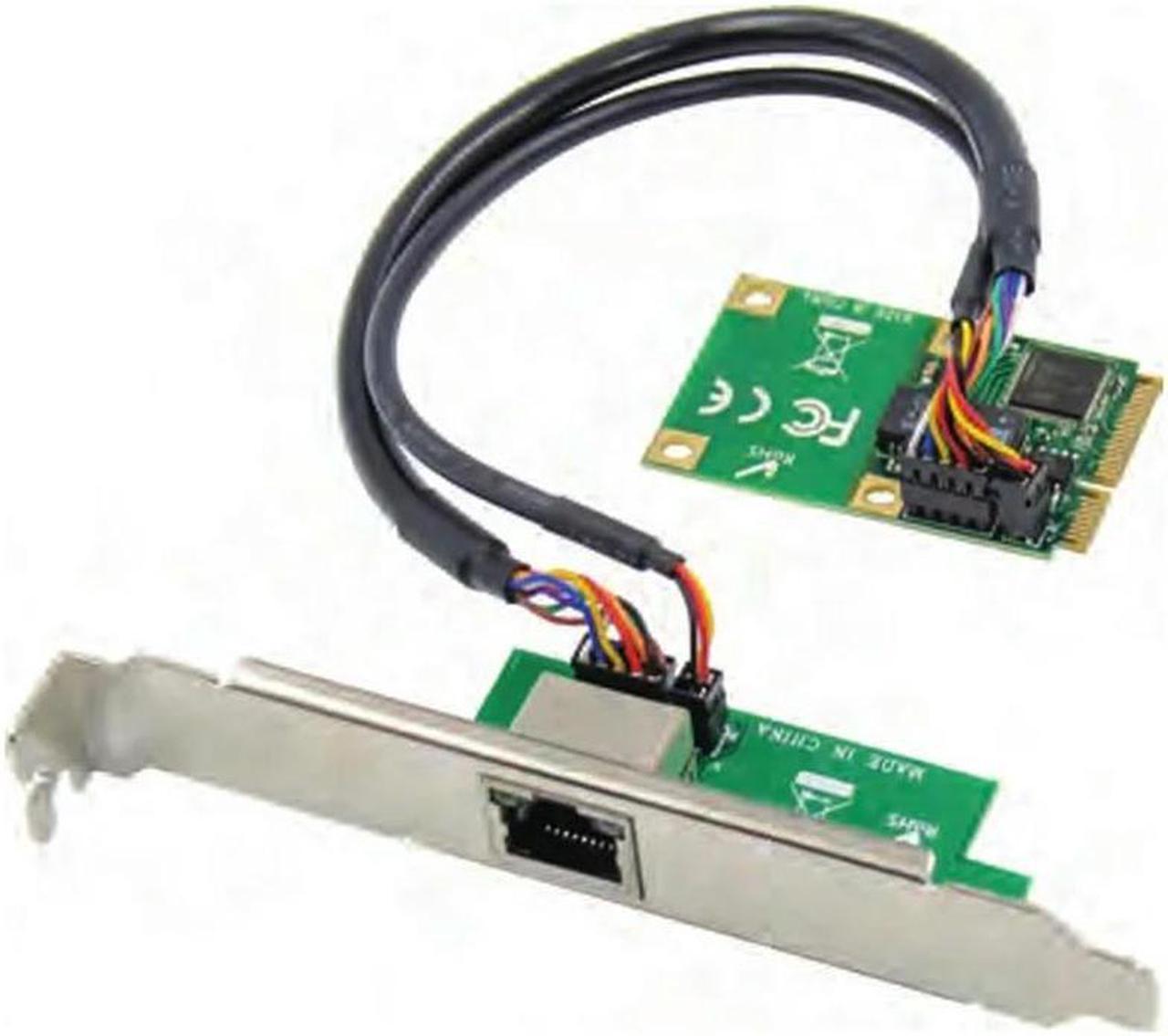 FOR mini PCIe To Single Port RJ45 Gigabit Ethernet NIC 10/100/1000Mbps JL82574L Chipset Mini PCI-E