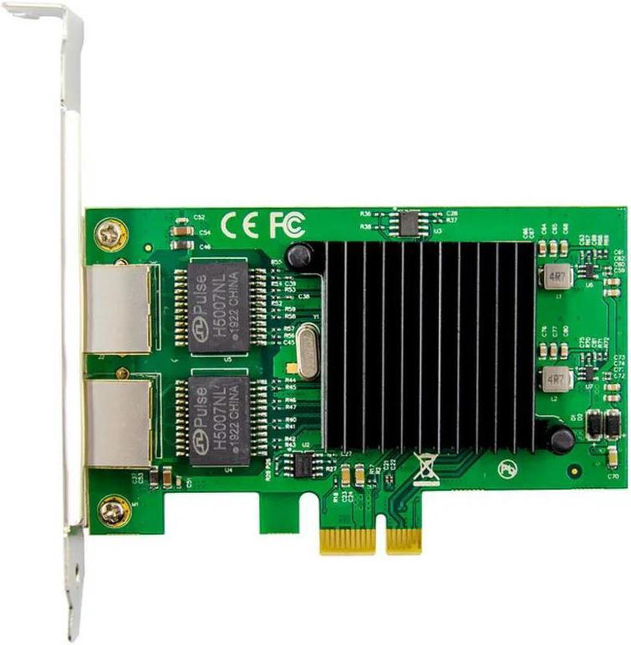 FOR PCIE X1 2 Port 1000M Gigabit Ethernet Dual Ports RJ45 Lan Chip 82576 Networking Pci-e Ethernet Server