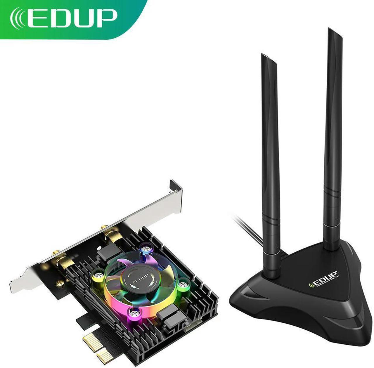 FOR 3000Mbps 6 Card Adapter 5.1 Dual Band 2.4G/5G With Heatsink RGB Fan And Antenna Base AX200 Chipset