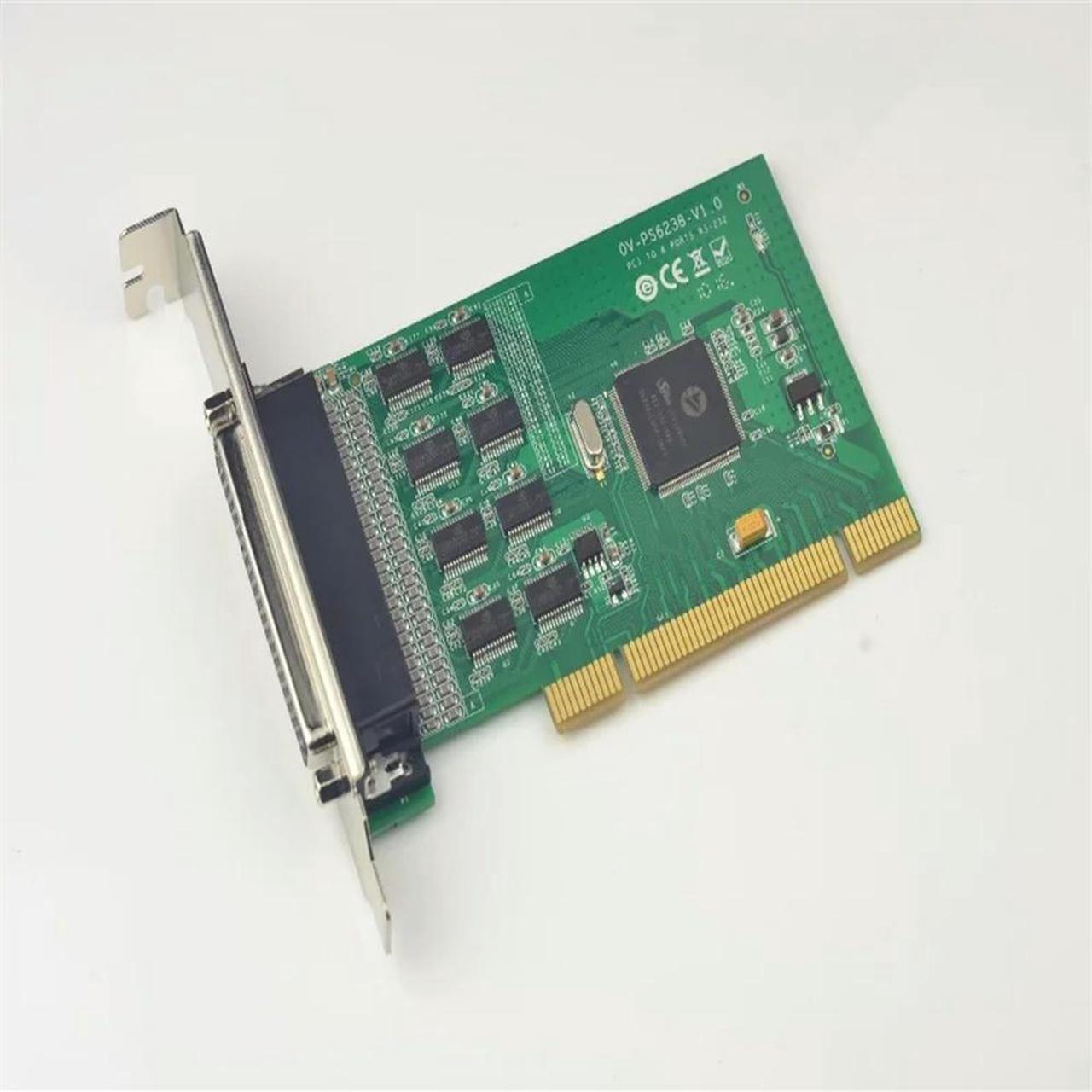 FOR PCI to 8 Port RS232 Serial Expansion Card Adapter ESD Protection w/Fan-Out Cable DB9 COM