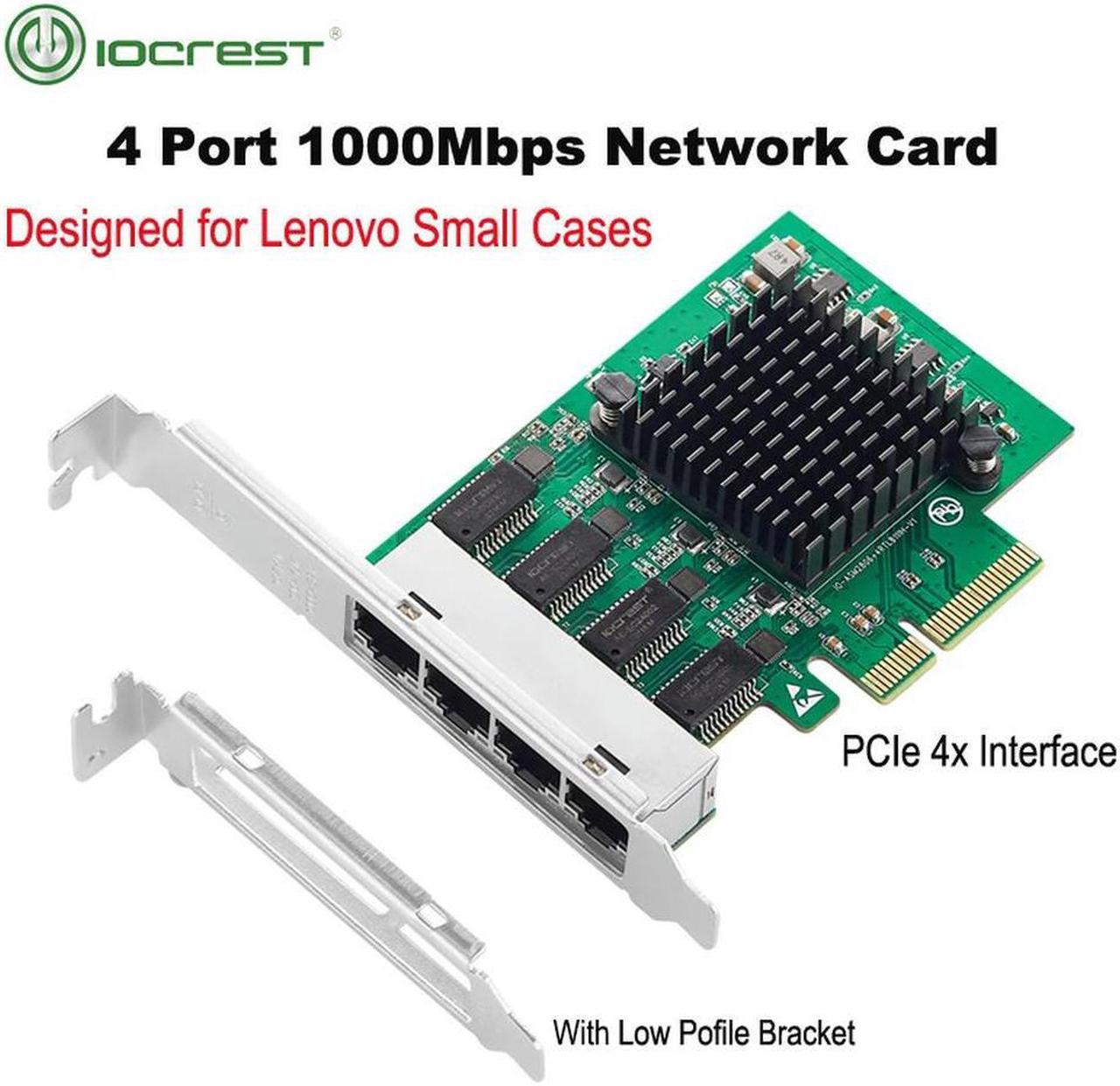 FOR PCIe x4 4 Ports Gigabit Ethernet 10/100/1000Mbps Quad NIC 8111H Chips for PC Server