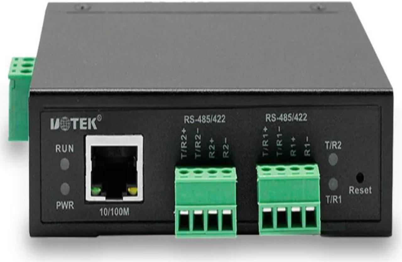 FOR 10/100M TCP/IP RJ45 to 2 Ports RS-485/422 Serial Device Server RS485/422 RS422 Converter Industrial communication UT-6312MT