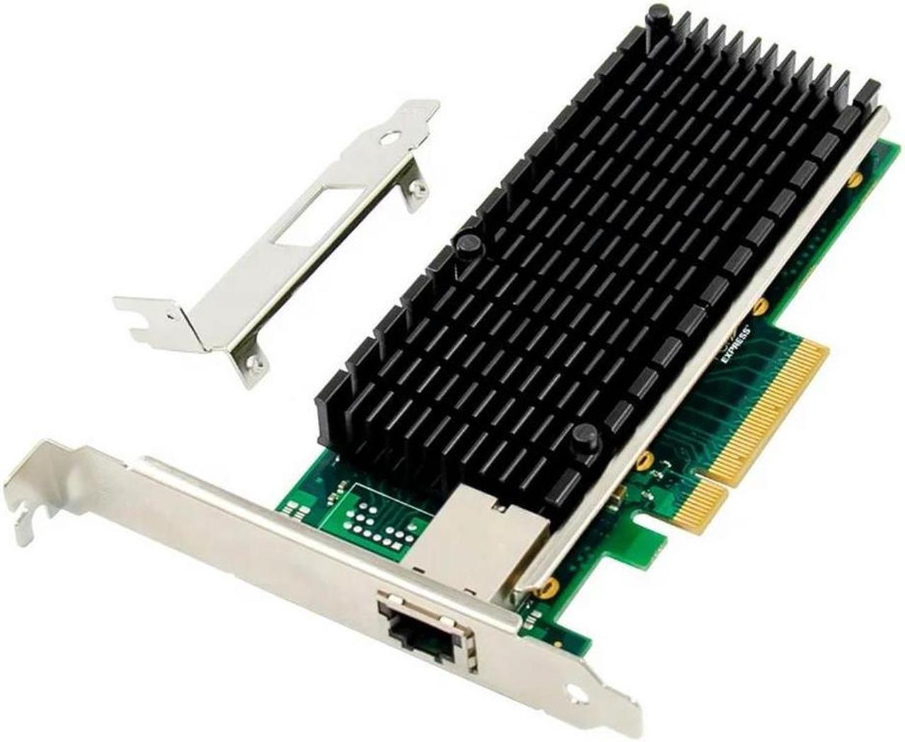 FOR PCIe X8 to Single port 10GbE RJ45 Server NIC PCIE 10 Gigabit Ethernet server card X540 chipset 10000M 1000M LAN