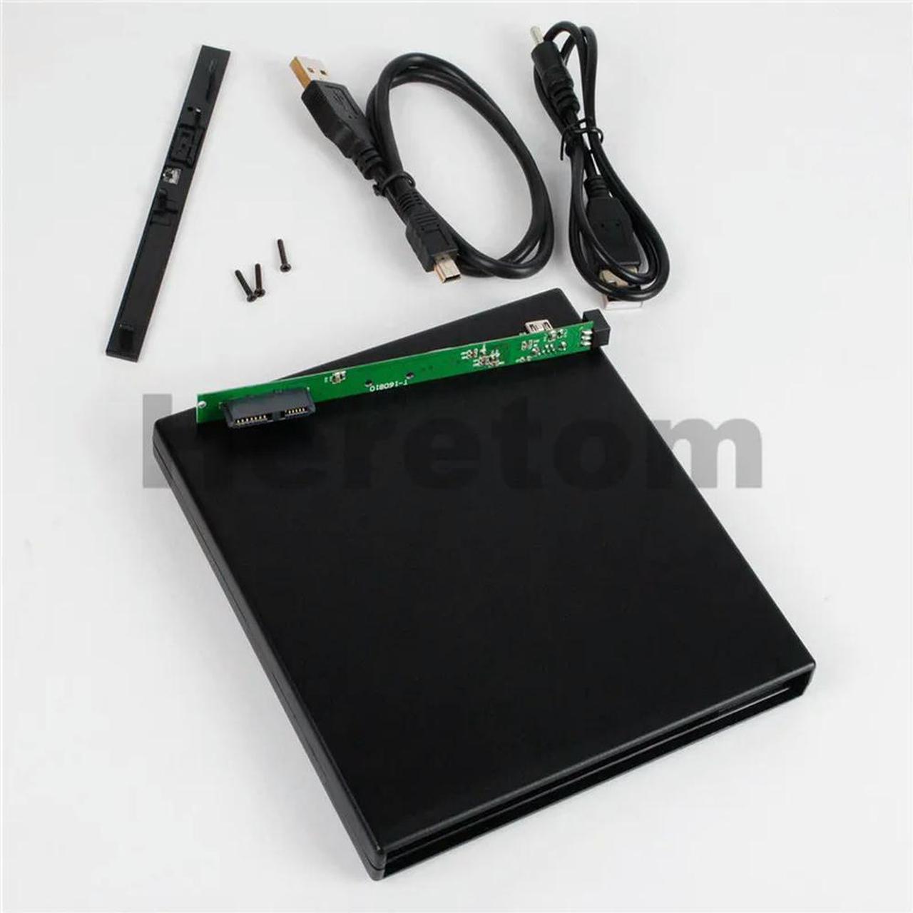 FOR USB 2.0 SATA to SATA 9.5mm External Optical Drive Enclosure CD DVD-ROM Case For Laptop Optical Drive