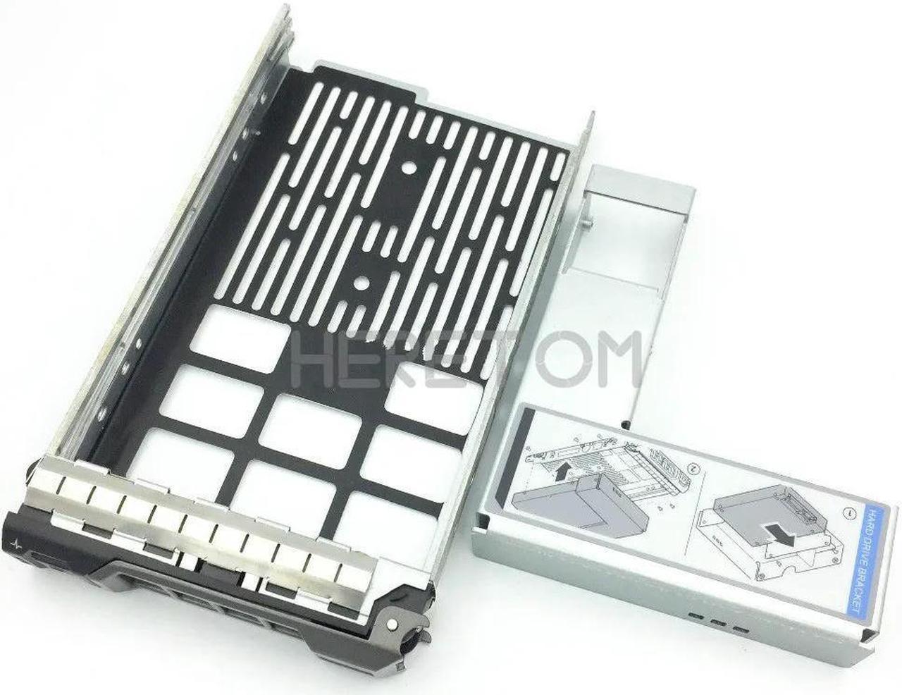 FOR A Set 2.5 HDD Adapter 9W8C4+3.5 SAS/SATA Hard Drive Tray Bracket F238F For 9W8C4 R730 R720 R530 T630