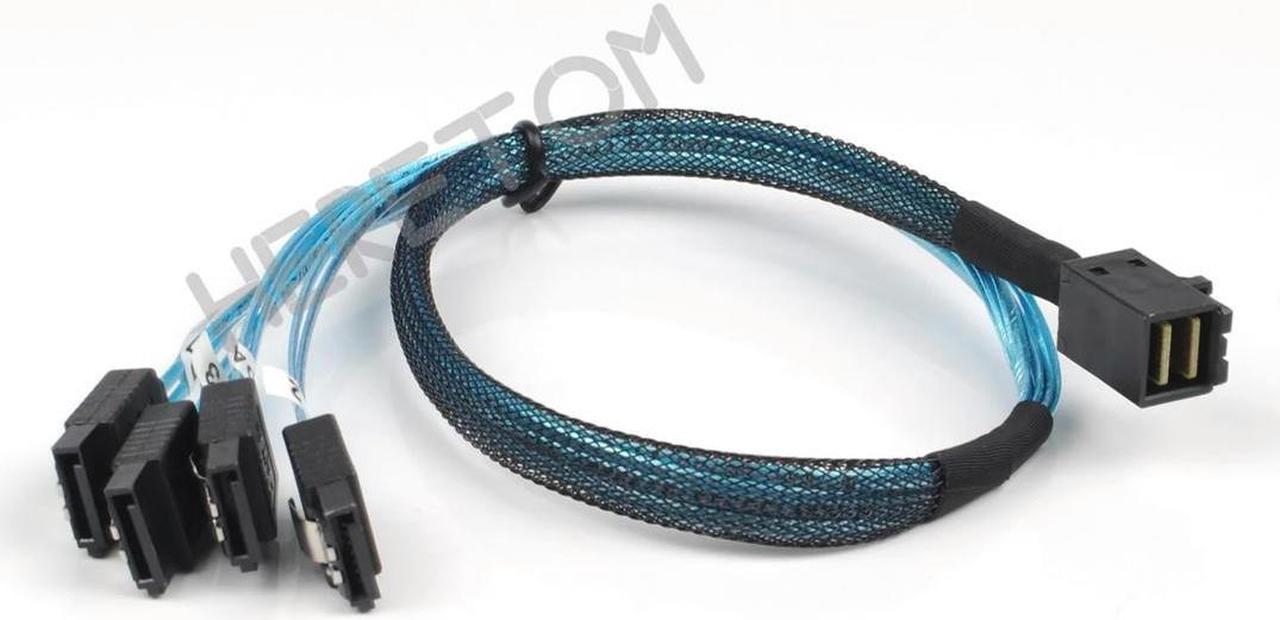 FOR 00411 SFF-8643 SFF8643 Mini-SAS HD MiniSAS To SATA x4 12Gb/s Cable 50CM/100CM