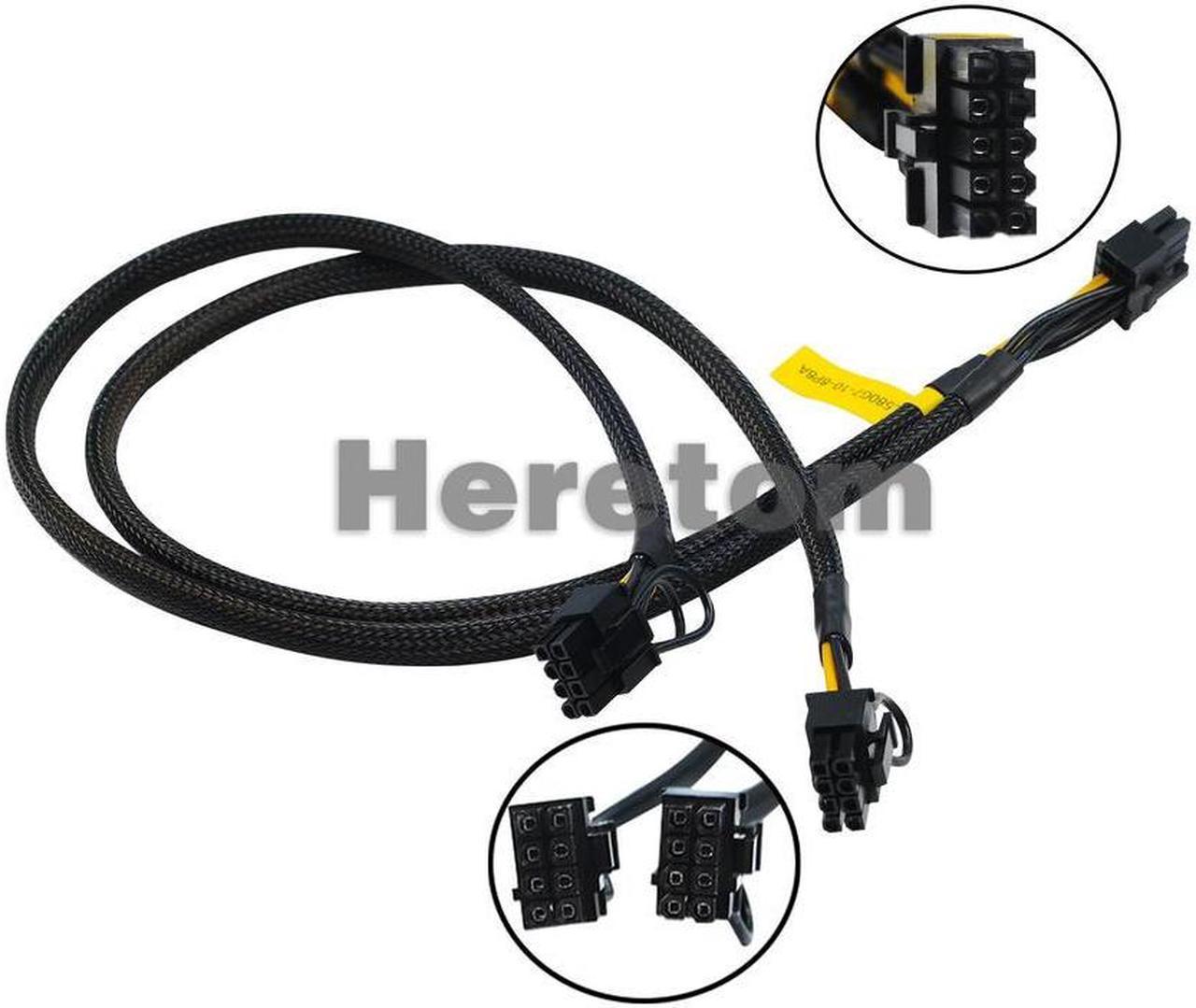 FOR Mini 10PIN to 8+8PIN GPU Graphics Card Modification Power Cable for G8 G9 DL580 G7 Server PCI-E Interface Cable 50cm Sleeved