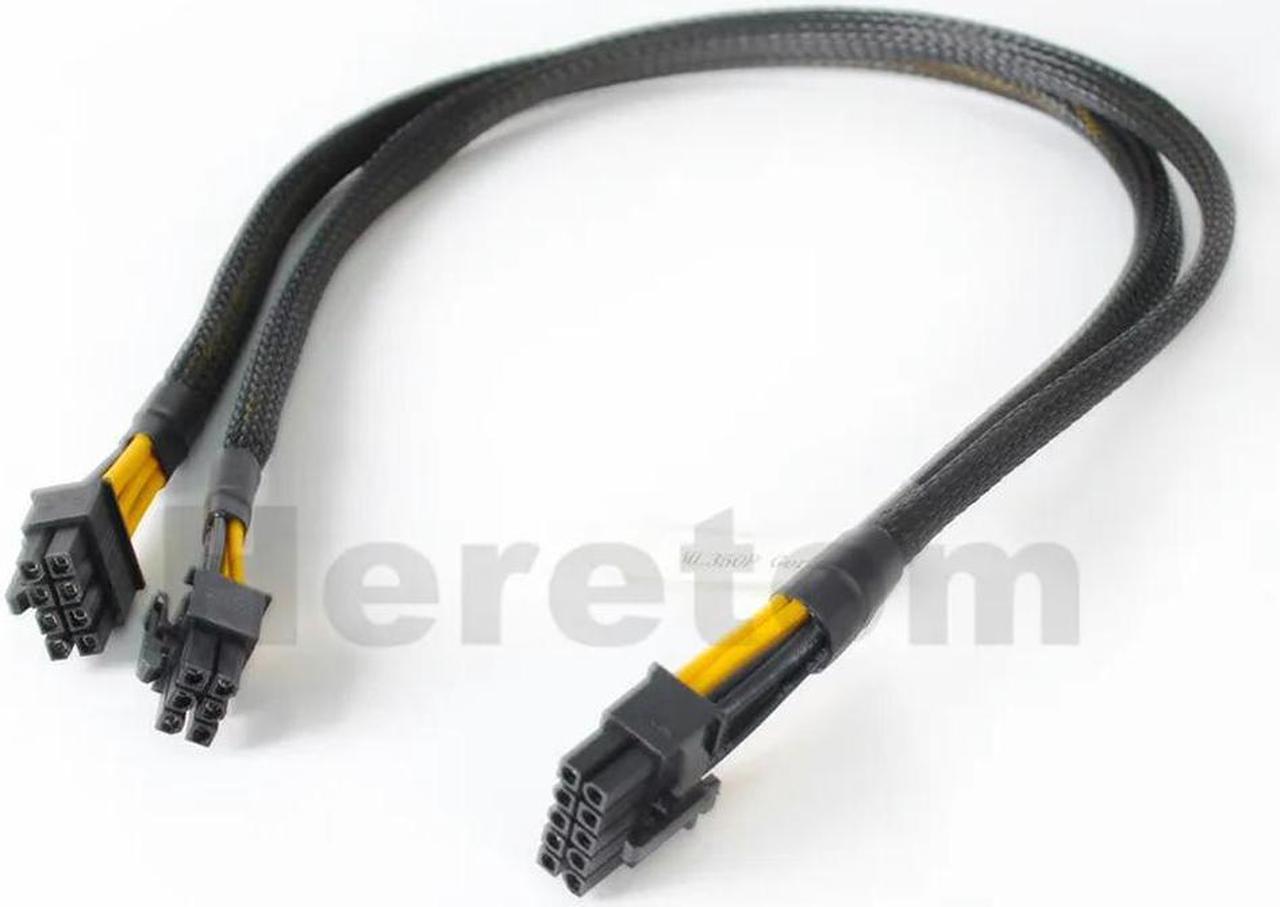 FOR 10pin to 6+8pin GPU Video Card Power Adapter Cable 50CM For ML350 G8 and GPU Video Card