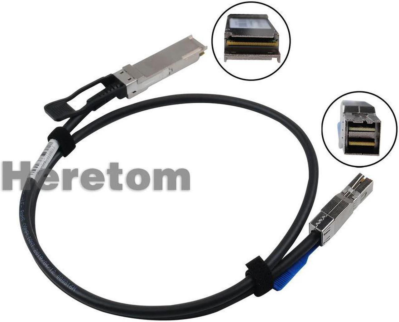 FOR External SAS Cable QSFP SFF-8436 to SFF-8644 Hybrid HD Mini SAS Cable 0.5/1/2M