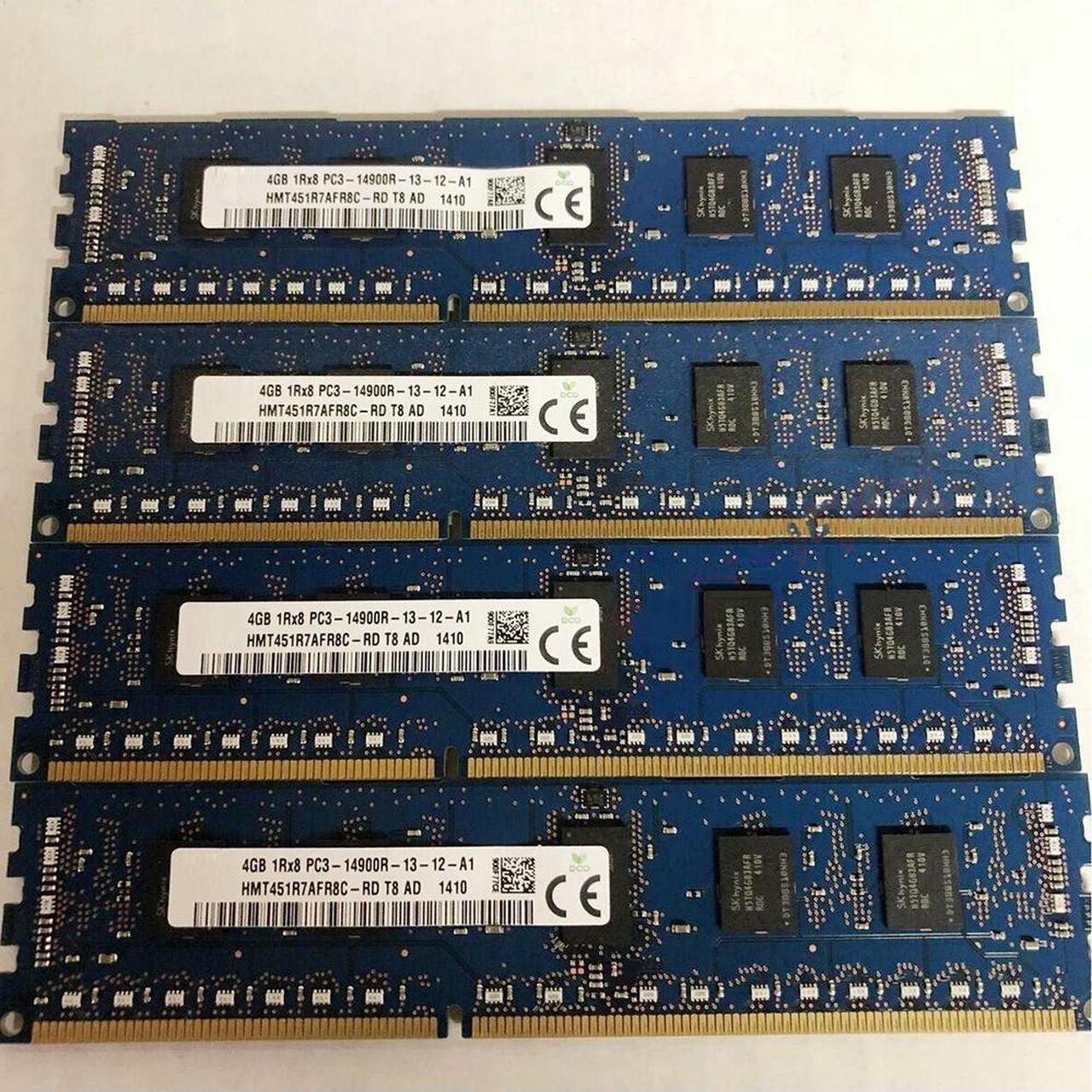 FOR 4G 4GB 1RX8 PC3-14900R DDR3 1866 REG ECC HMT451R7AFR8C-RD Server Memory