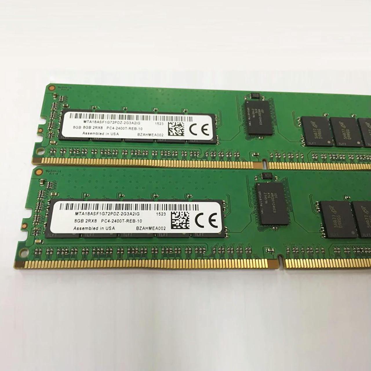 FOR 8GB 8G DDR4 2400 2RX8 ECC REG Server Memory MTA18ASF1G72PDZ-2G3A2