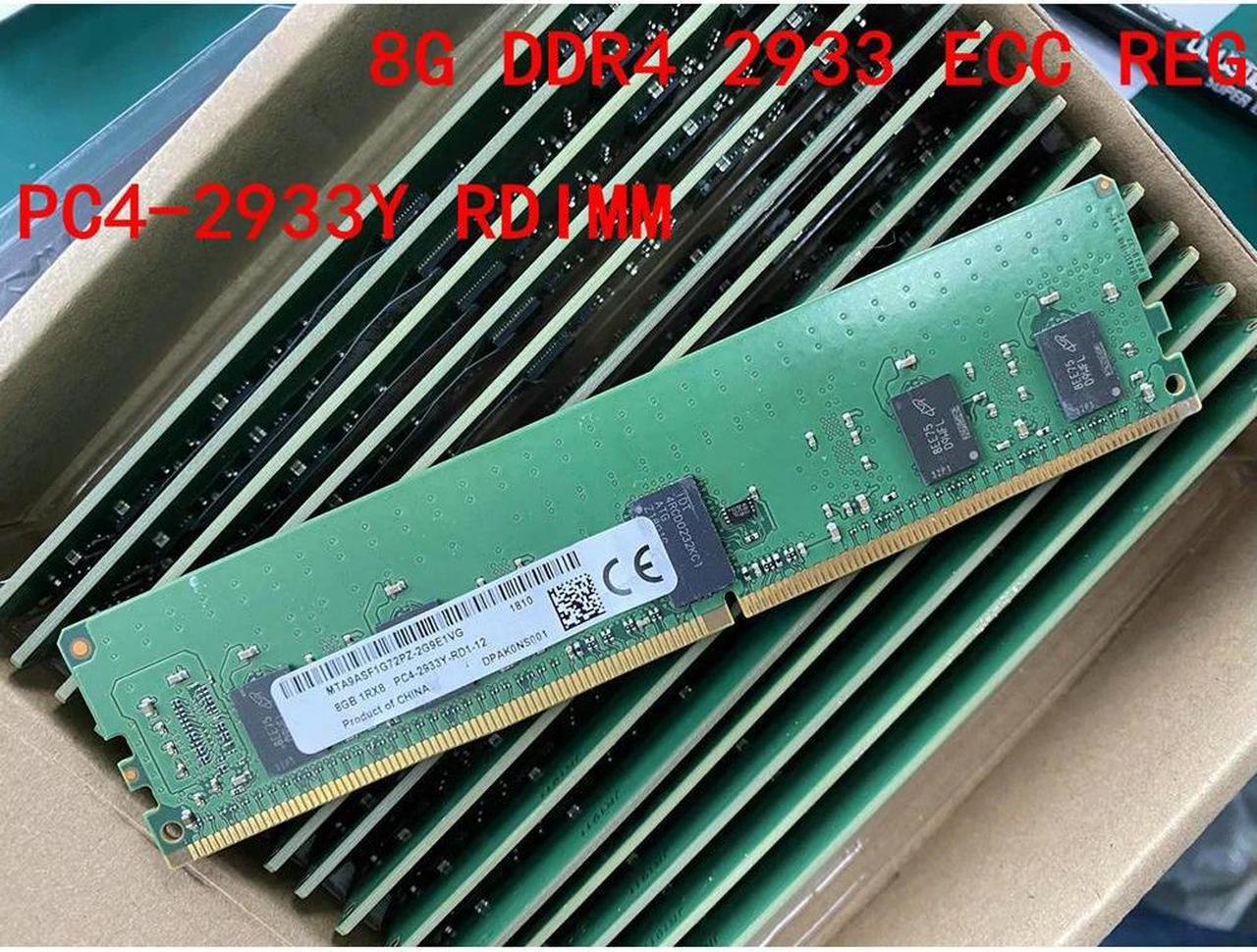 FOR 1Pcs For MTA9ASF1G72PZ-2G9E1 8G 8GB 1Rx8 DDR4 2933 PC4-2933Y REG Server Memory