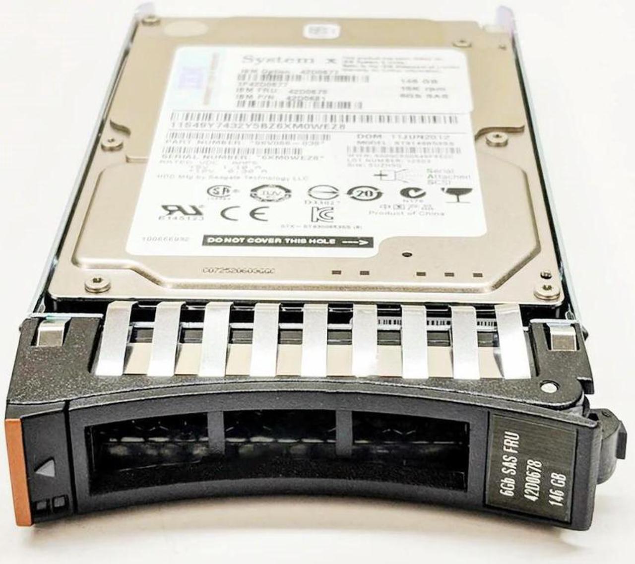 FOR HDD For X3650 X3550M2 M3 M4 42D0677 42D0678 146G 15K SAS 2.5 Hard Drive