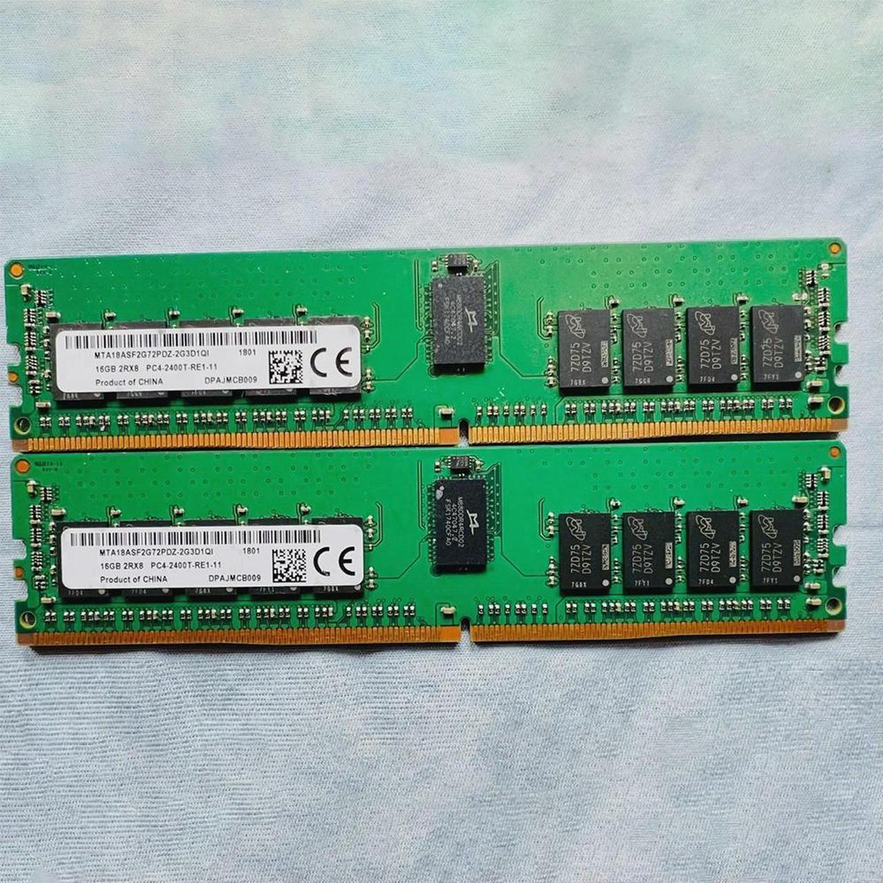 FOR 1Pcs MTA18ASF2G72PDZ-2G3D1 For 16G 16GB 2R×8 PC4-2400T 2400 DDR4 ECC Server Memory