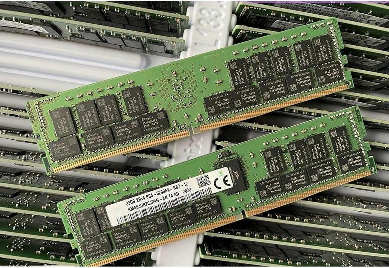 FOR 1Pcs 32GB 32G For 2RX4 3200 PC4-3200AA DDR4 REG ECC HMA84GR7CJR4N-XN Memory