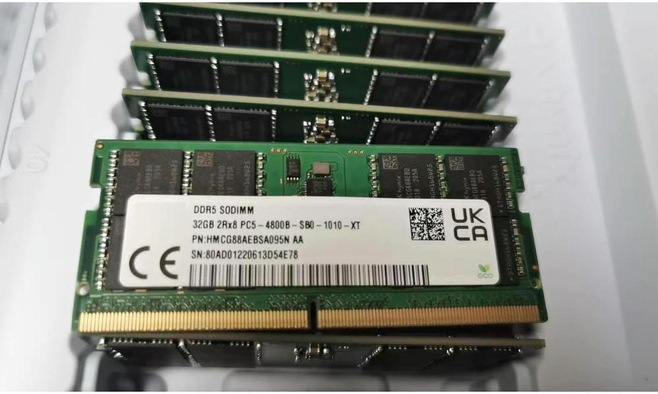 FOR 1 Pcs HMCG88AEBSA095N 32G 2RX8 32GB PC5-4800B DDR5 4800 SODIMM For Notebook Memory