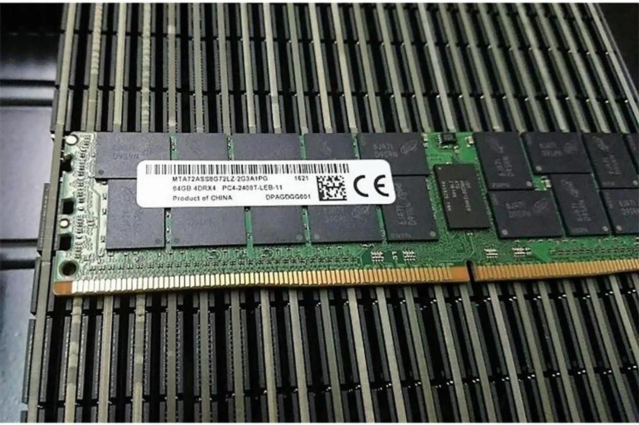 FOR 1Pcs MTA72ASS8G72LZ-2G3 For 64G 64GB DDR4-2400 4DRX4 DDR4 2400 LRDIMM Server Memory