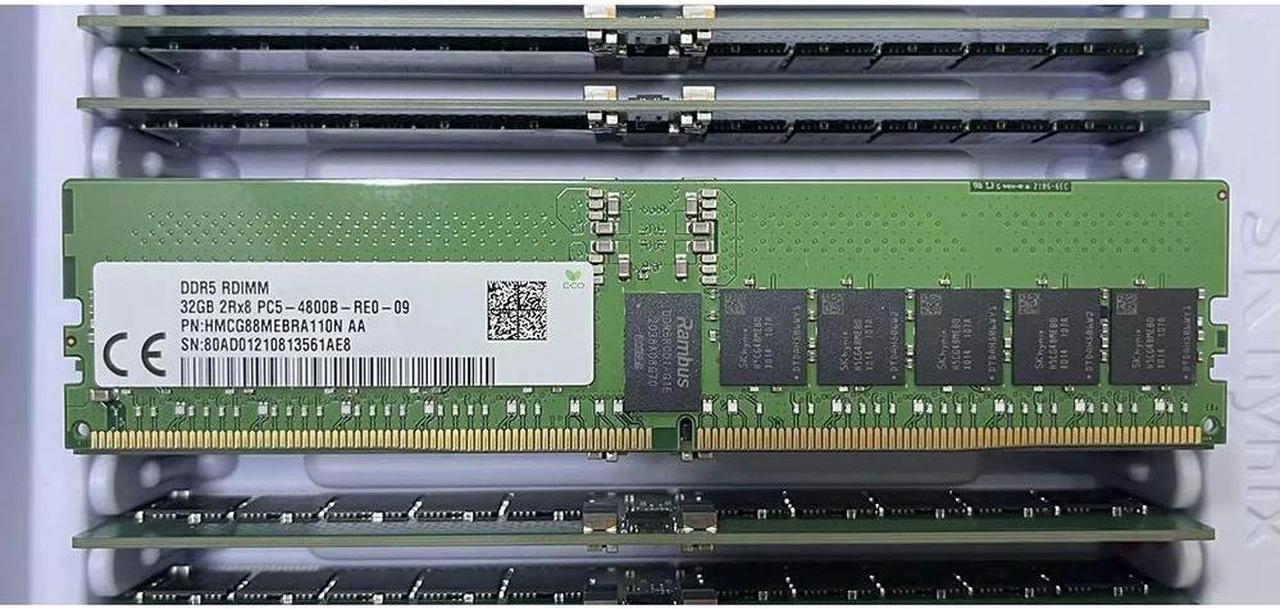 FOR 1 Pcs HMCG88MEBRA110N 32GB For 32G 2RX8 DDR5 4800 RDIMM Server Memory