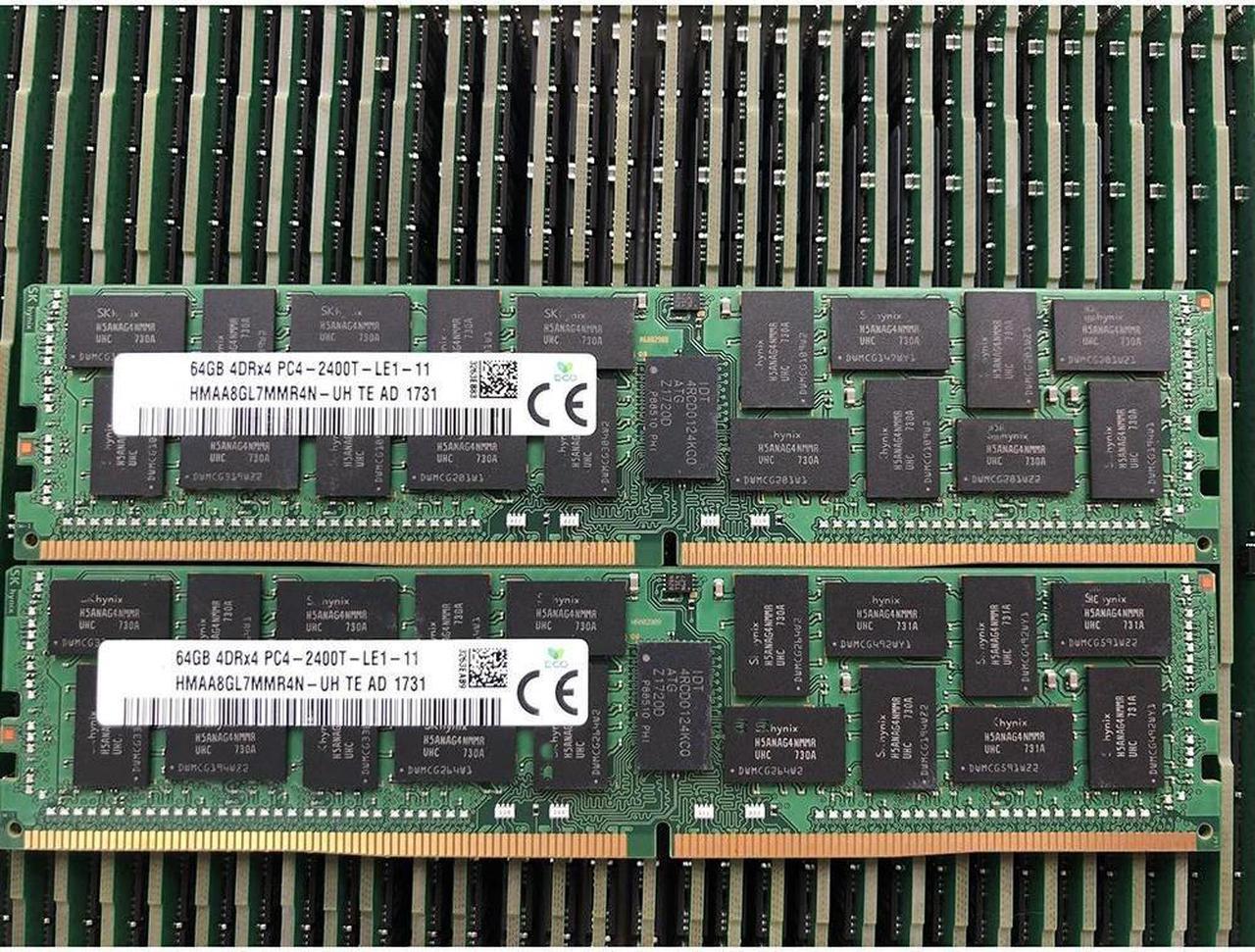 FOR 1 Pcs NF8460 NF5460 NF5288 NF5280 M4 M5 For Server Memory 64GB 64G 4DRX4 DDR4 2400 ECC RAM