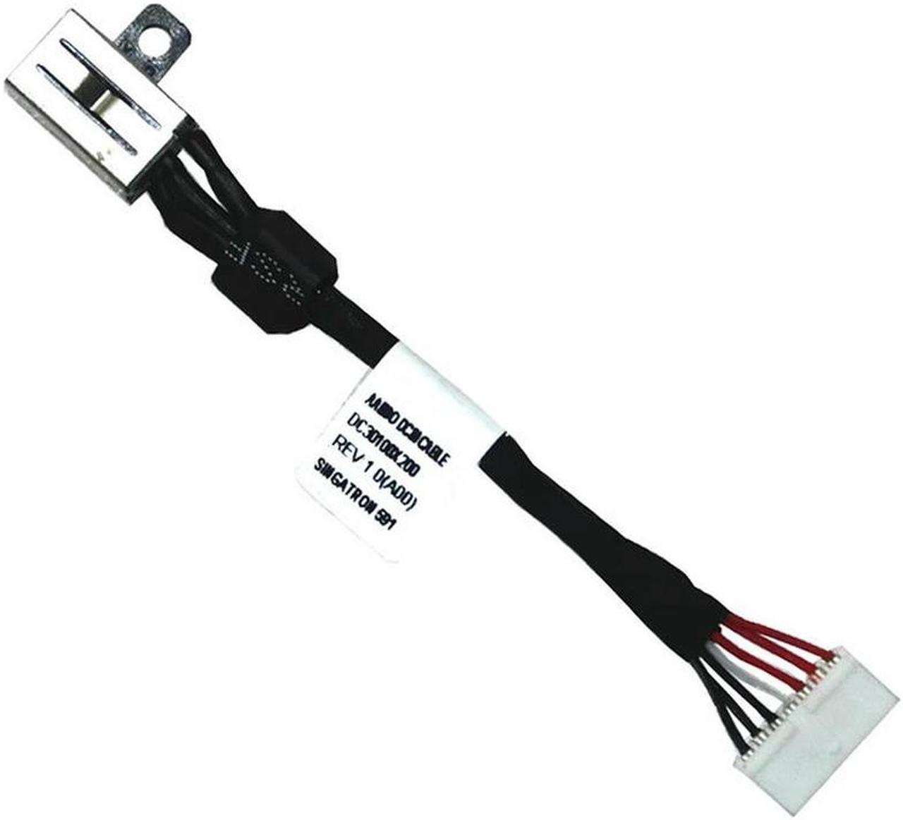 FOR Laptop Notebook Computer DC Power Jack in Cable For XPS 15 9550 9560 9570 7590 P56F 064TM0