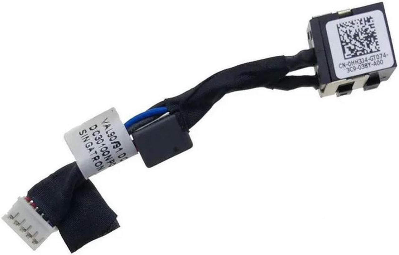 FOR DC Power Jack in Cable Charging Connector For E6440 DC30100NP00 Laptop Notebook Computer 0HH3J4 HH3J4