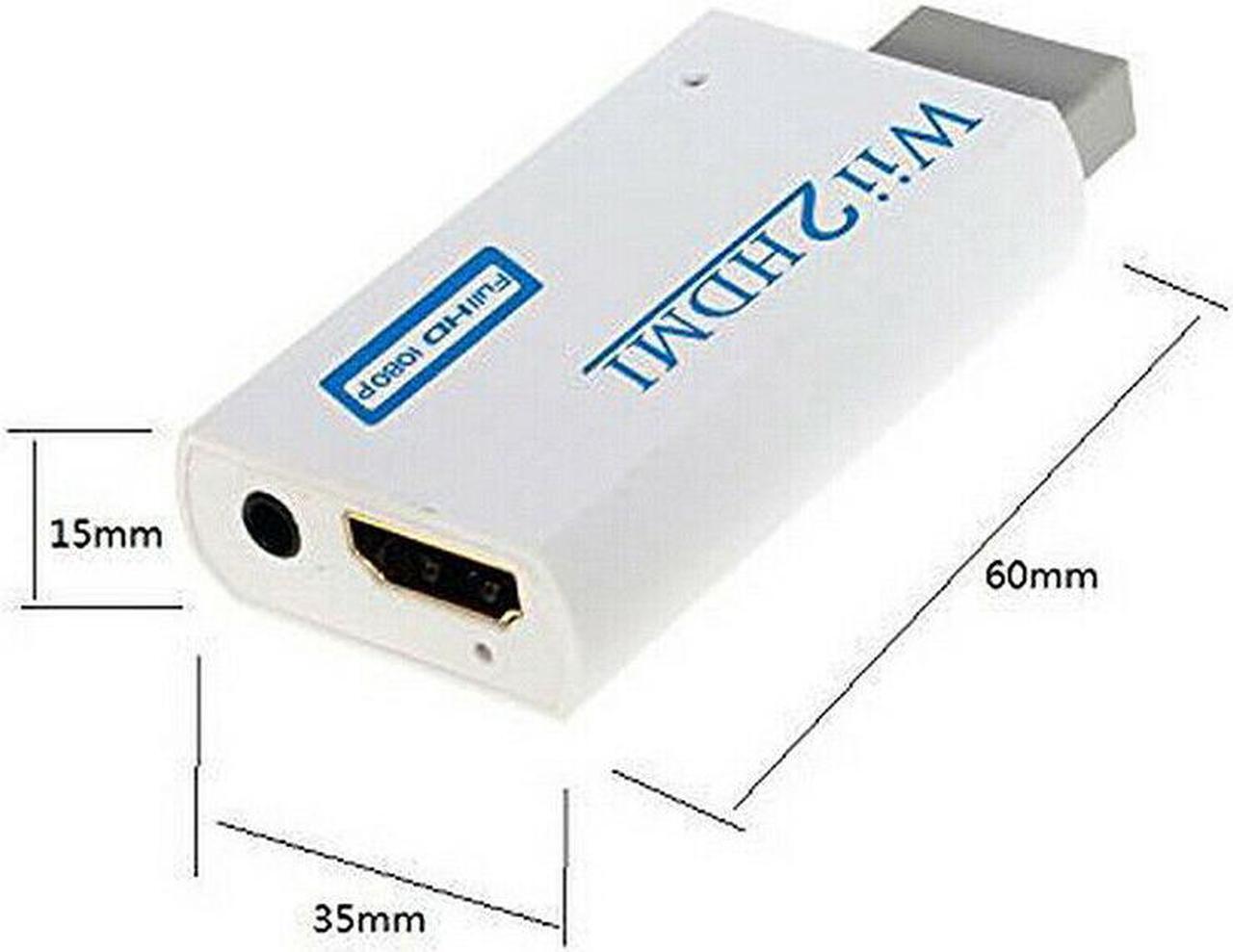 Alt view image 4 of 7 - Wii to hdmi WII2HDMI FULL HD 1080P CONVERTER ADAPTER ADAPTOR AUDIO SUPPORT Portable Wii to HDMI Wii2HDMI Full HD Converter Audio Output Adapter TV White