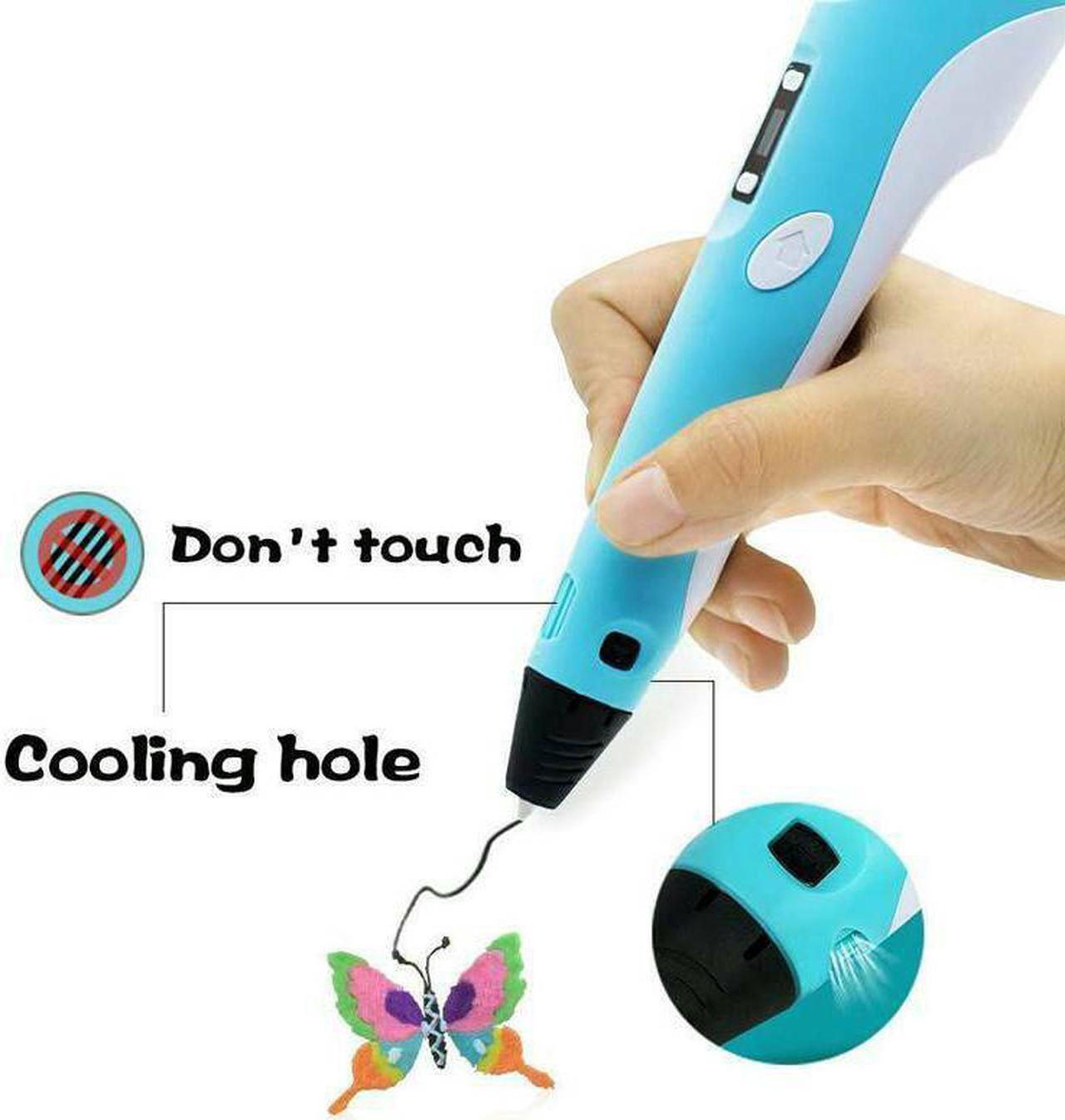 Alt view image 3 of 7 - 3D Printing pen DIY 3D Pen With ABS/PLA Filament Refills Arts 3D Drawing Pen Creative Gift For Kids Design Painting Drawing