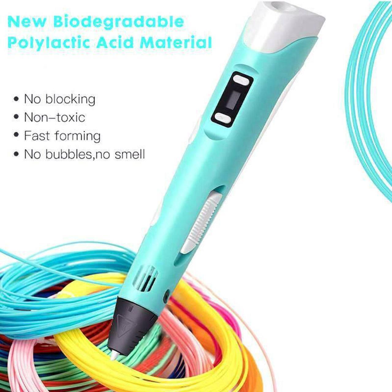 Alt view image 4 of 7 - 3D Printing pen DIY 3D Pen With ABS/PLA Filament Refills Arts 3D Drawing Pen Creative Gift For Kids Design Painting Drawing