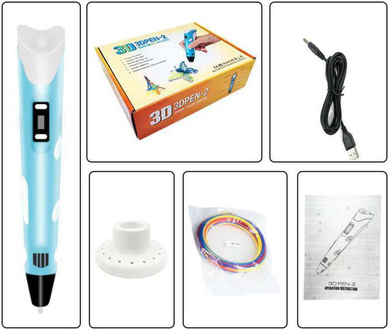 Alt view image 2 of 7 - 3D Printing pen DIY 3D Pen With ABS/PLA Filament Refills Arts 3D Drawing Pen Creative Gift For Kids Design Painting Drawing