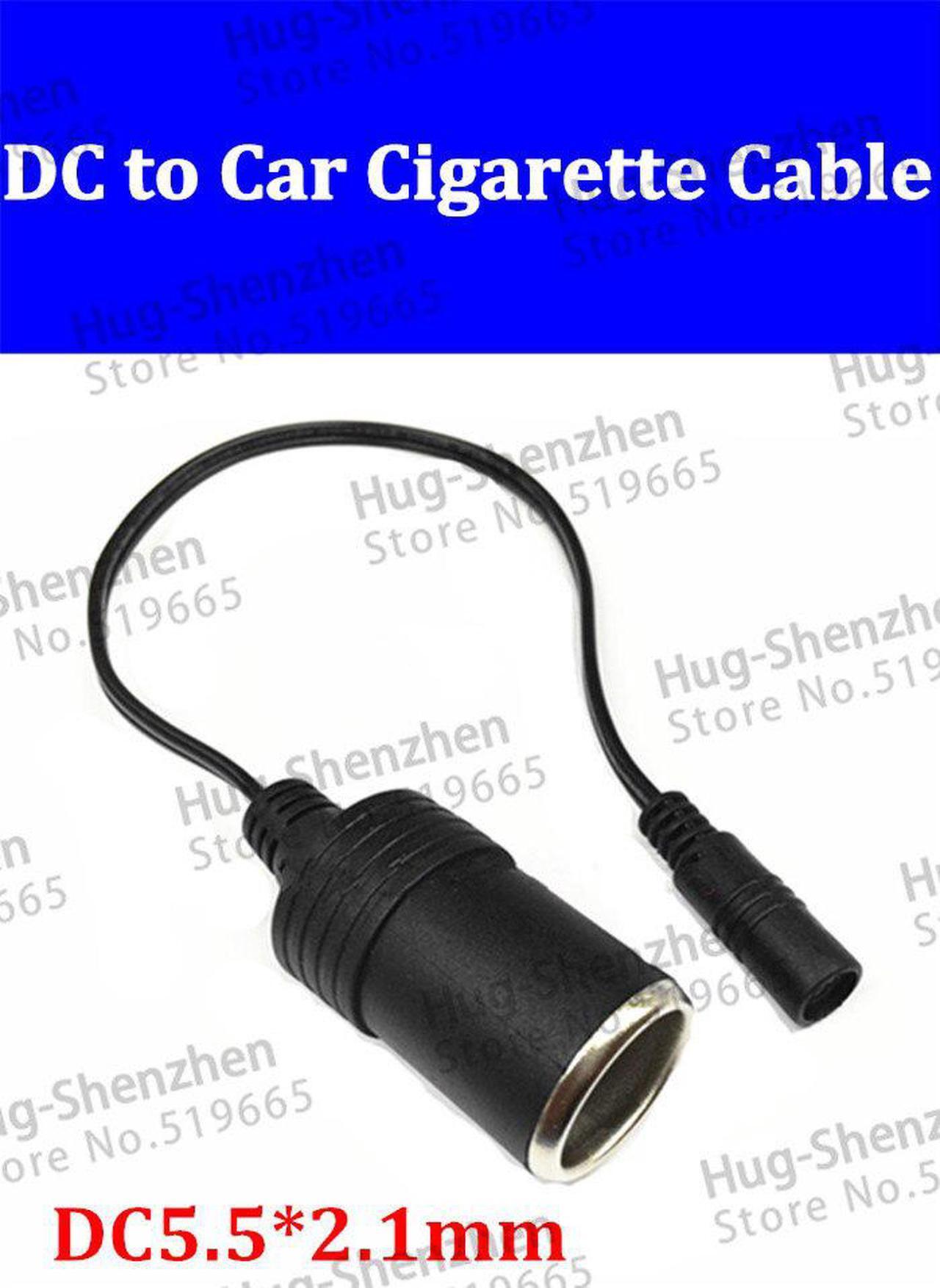 Main image of 3pcs/lot Car Cigarette Lighter Female Socket connector adapter to DC 5.5mm x 2.1mm female plug