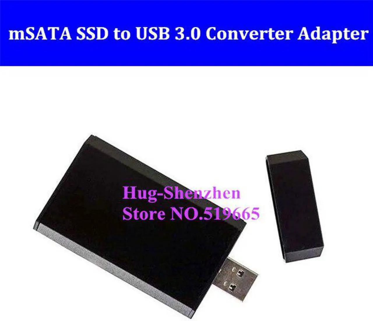 Main image of Portable Mini PCI-e mSATA SSD to USB 3.0 Converter Adapter Enclosure Case Mobile Hard Disk Box for 30 X 50 mm mSATA SSD