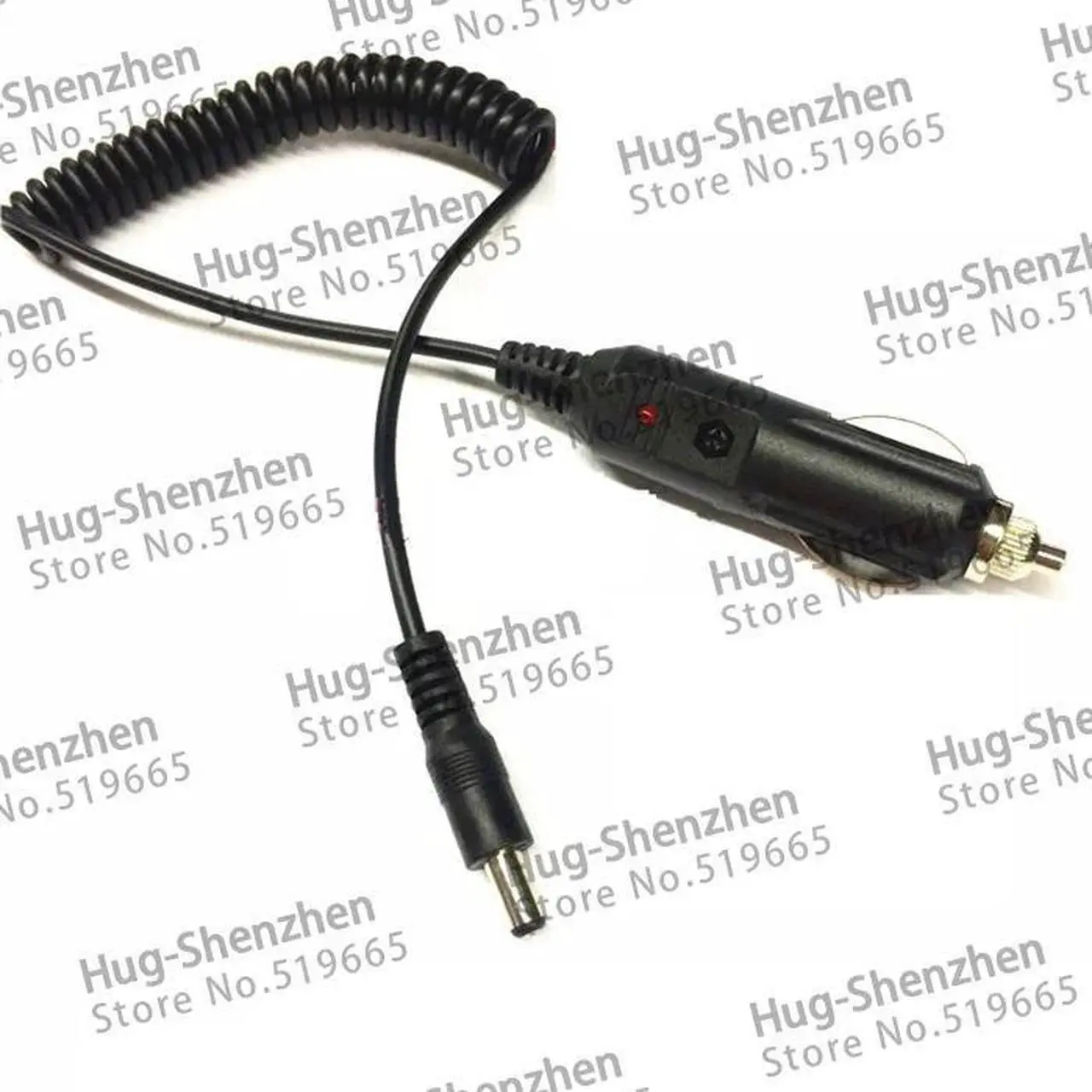 Alt view image 4 of 4 - Vehicle Charger 5.5X2.1mm Power Adapter Cord,Car Charger ,DC Power Male 5.5/2.1 to Cigarette Lighter Cable ,10Qty ,
