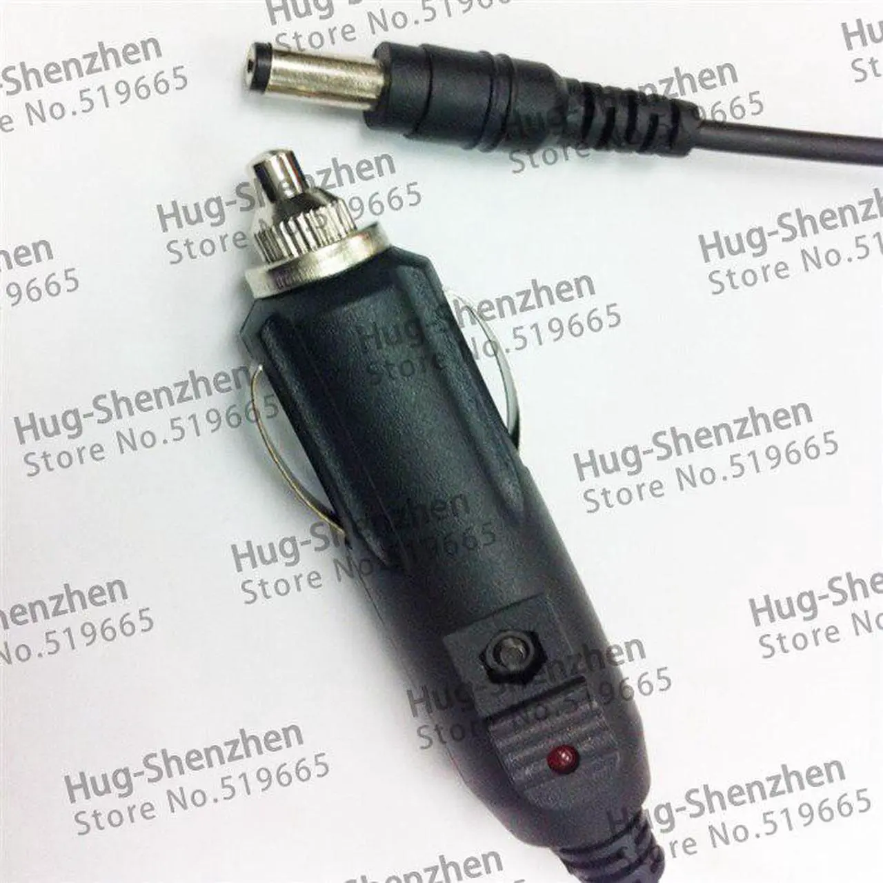 Alt view image 3 of 4 - Vehicle Charger 5.5X2.1mm Power Adapter Cord,Car Charger ,DC Power Male 5.5/2.1 to Cigarette Lighter Cable ,10Qty ,