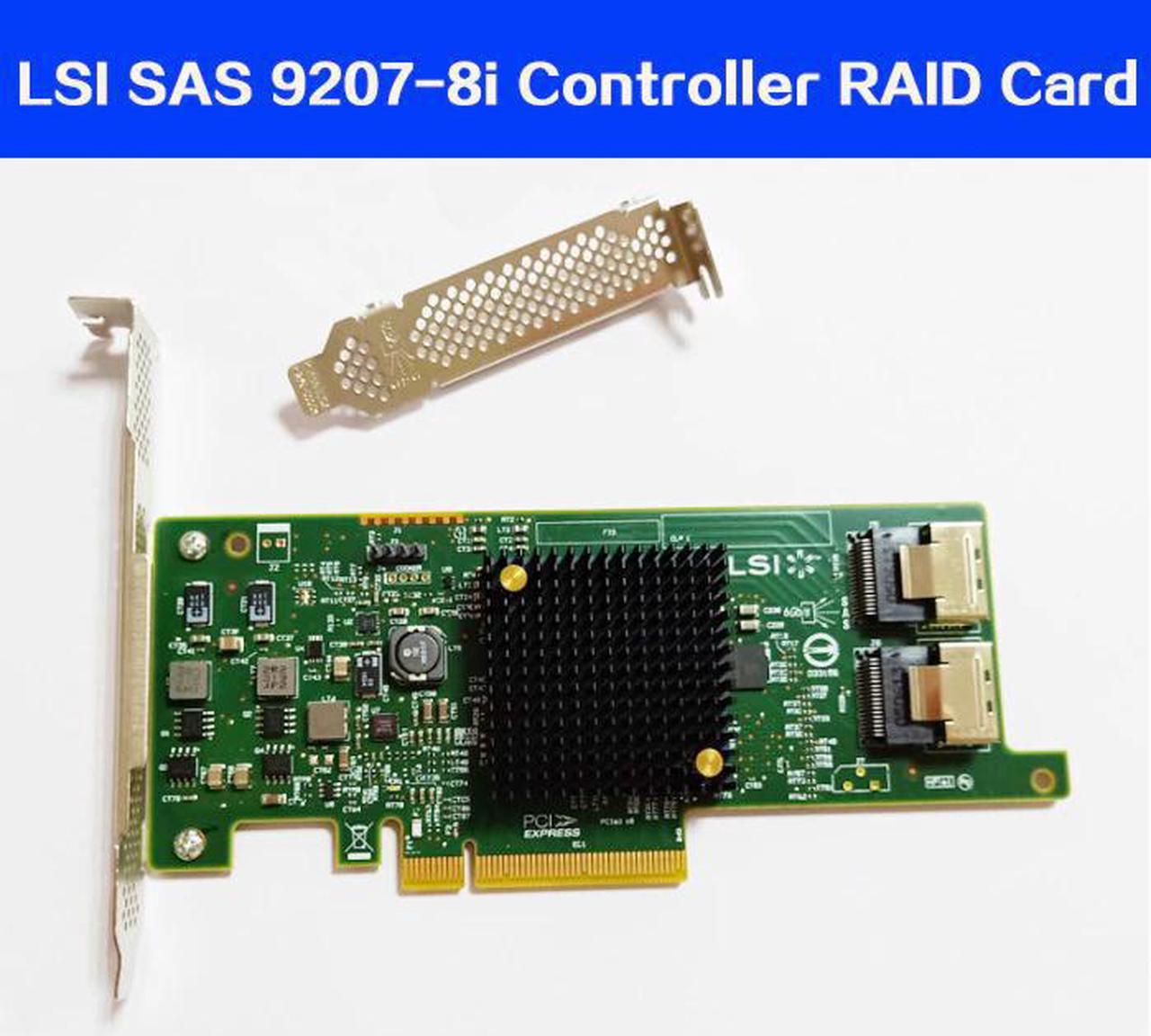 Quality LSI SAS 9217-8i 9207-8i HBA SFF8087 Mini-SAS HD 6Gb PCI-E 3.0 X8 SAS Controller RAID Card