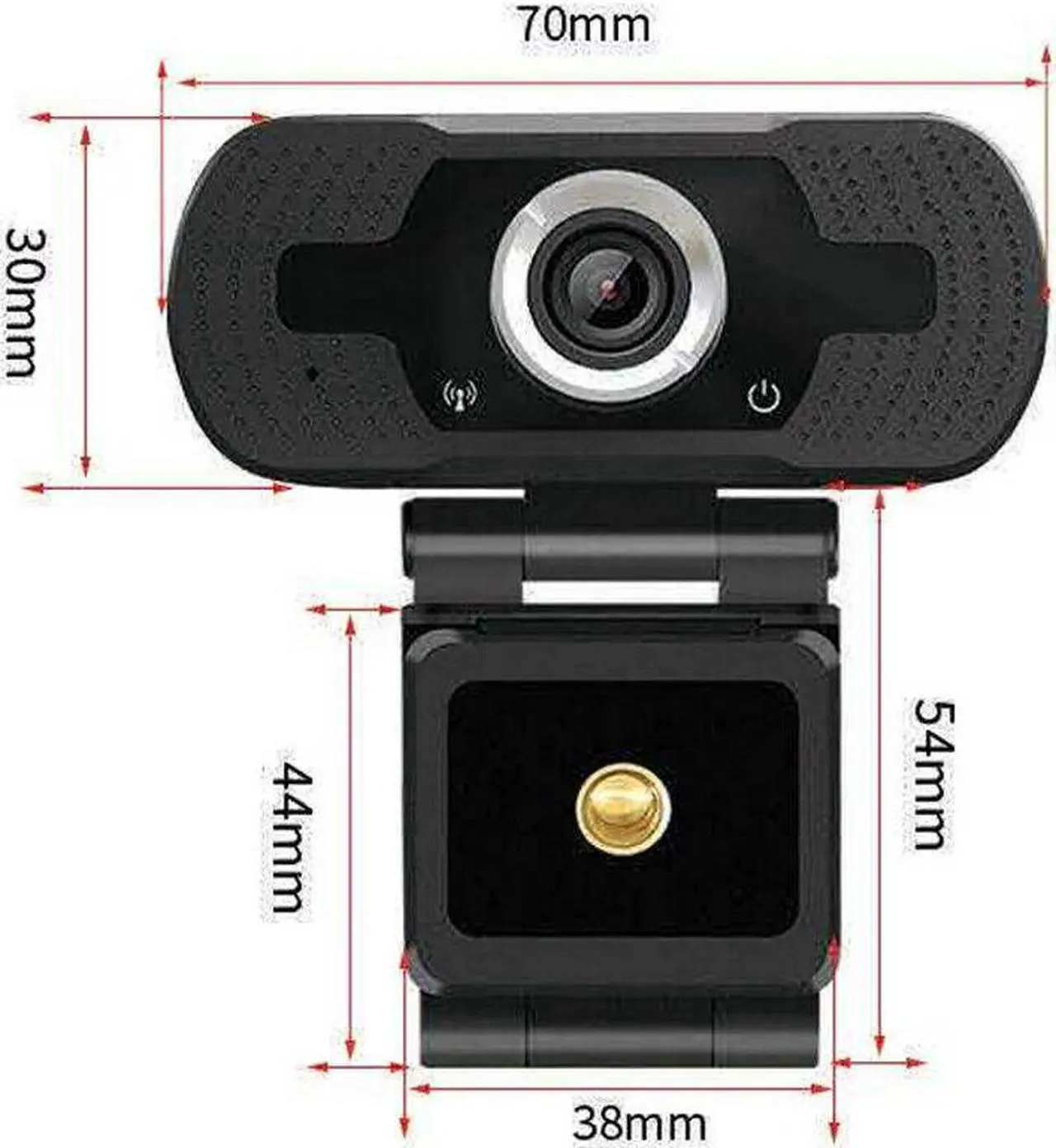 Alt view image 3 of 7 - 1080P HD Webcam Desktop Laptop Computer PC Camera Built in Microphone Clip-On Video Conferencing Video Calling Web Cam US