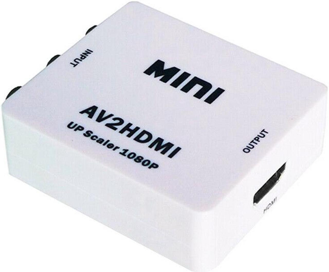 Alt view image 3 of 3 - RCA AV to HDMI Converter Adapter Mini Composite CVBS to HDMI AV2HDMI Converter Adapter - White