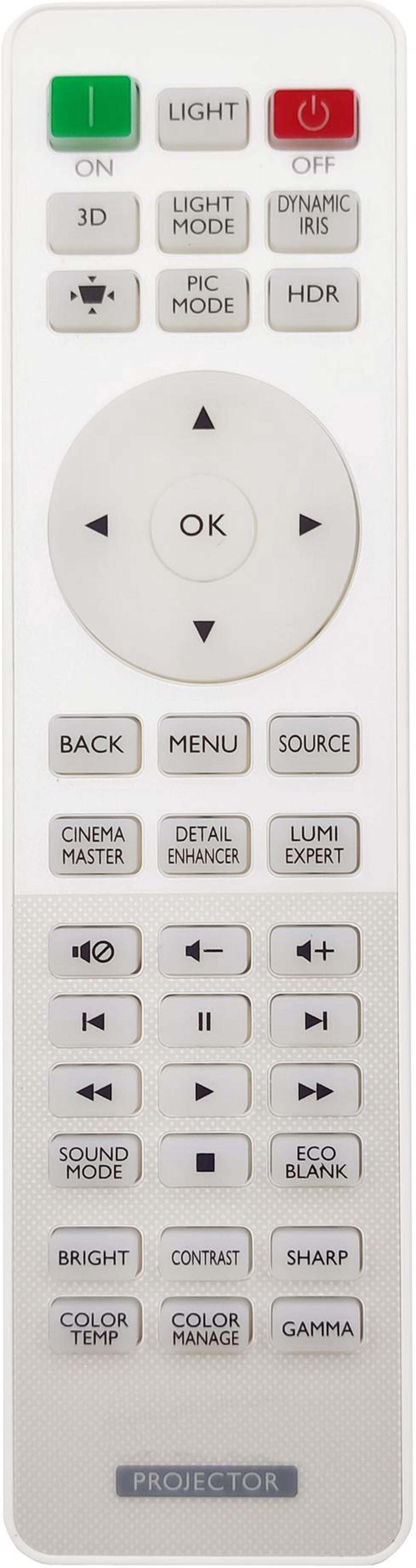 Leankle Remote Controller RCV015 for BenQ Projectors HT2550, TK800, TK800M, W1700, W1700S