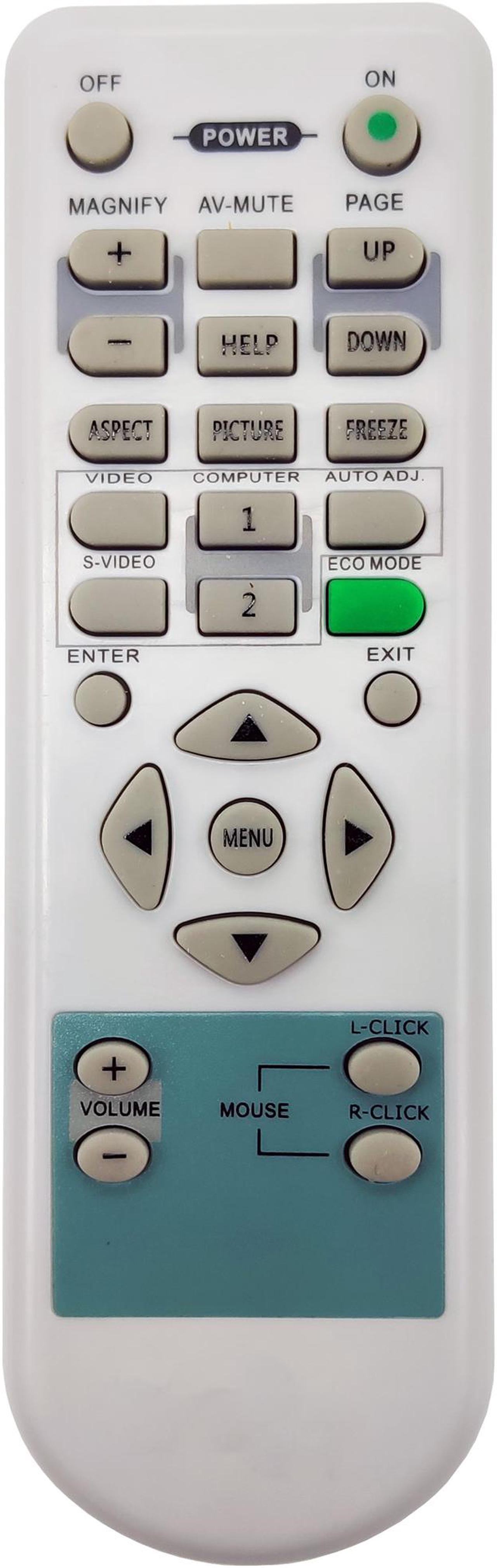 Leankle Remote Controller RD-445E for NEC Projectors NP41, NP52, NP61, NP62, NP300, NP305, NP310, NP400, NP410, NP500, NP510, NP600, NP610, VT48, VT49, VT490, VT580, VT59, VT590, VT595, VT695, VT700