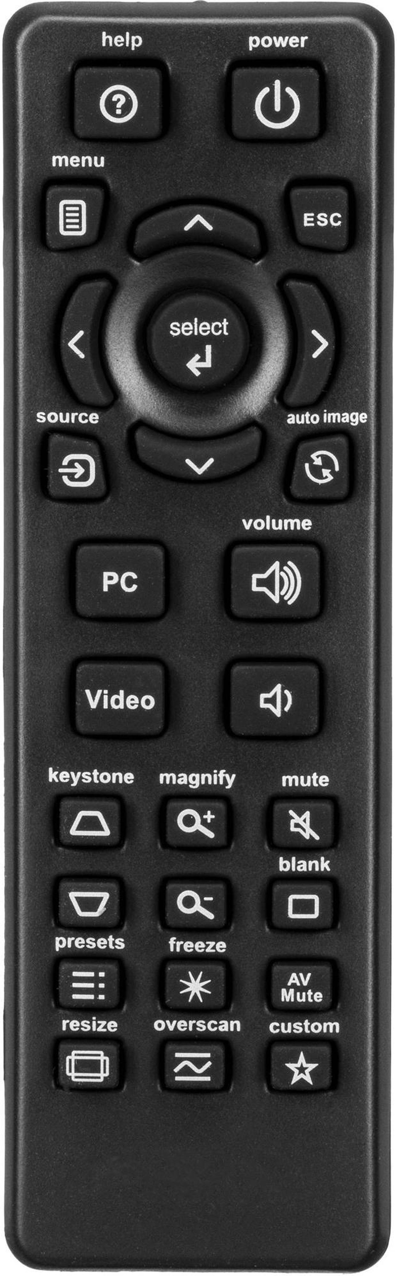 Leankle Remote Controller for Ask Proxima Projectors C175, C185, C250, 250W, C315, C350, C445